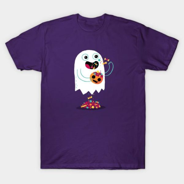 Halloween ghost candy t-shirt