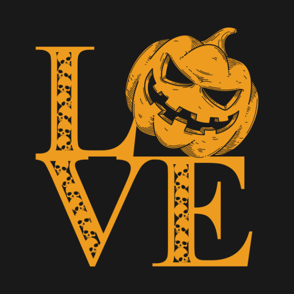 Halloween pumpkin love t-shirt