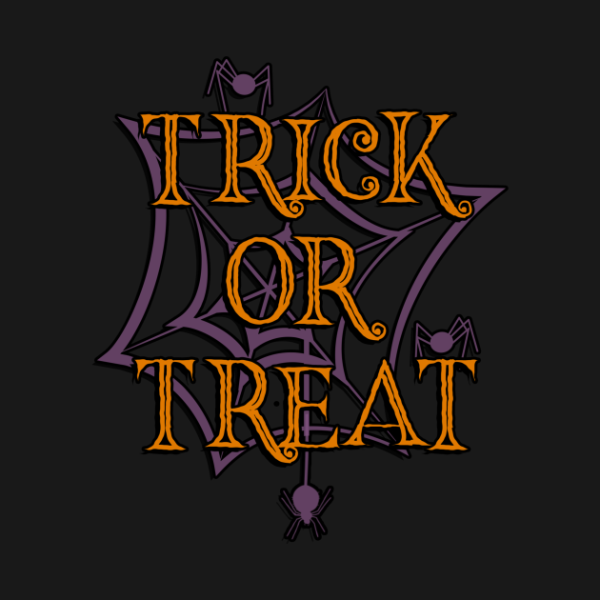 Halloween spider trick or treat t-shirt