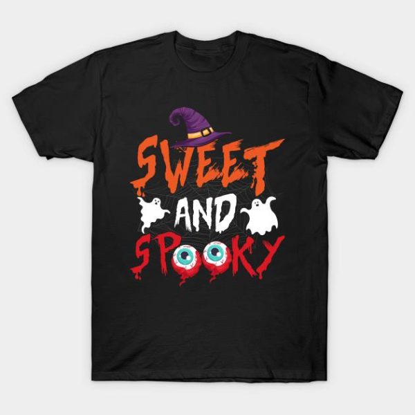 Halloween twitch hat and ghosts sweet and spooky t-shirt