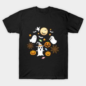 Halloween white ghost pumpkin t-shirt Halloween white ghost pumpkin t-shirt
