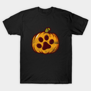 Halloween’s Day cute dog paw pumpkin T-shirt Halloween’s Day cute dog paw pumpkin T-shirt