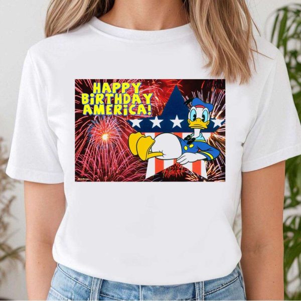Happy Birthday American Disney Donald Dad Shirt – The Best Shirts For Dads In 2023 – Cool T-shirts