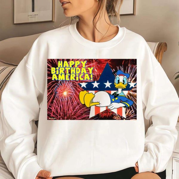 Happy Birthday American Disney Donald Dad Shirt – The Best Shirts For Dads In 2023 – Cool T-shirts