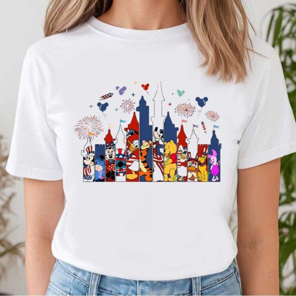 Happy Fourth Of July Disney Character Dad Shirt – The Best Shirts For Dads In 2023 – Cool T-shirts