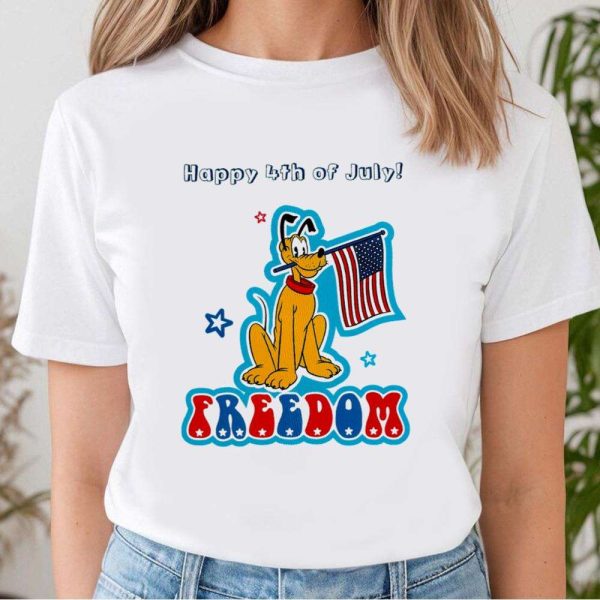 Happy Freedom Day Disney Pluto Dad Shirt – The Best Shirts For Dads In 2023 – Cool T-shirts