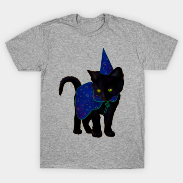 Happy Halloween Black Kitten dressed T-shirt