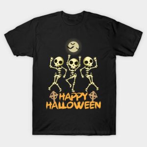 Happy Halloween Skeleton T-shirt Happy Halloween Skeleton T-shirt