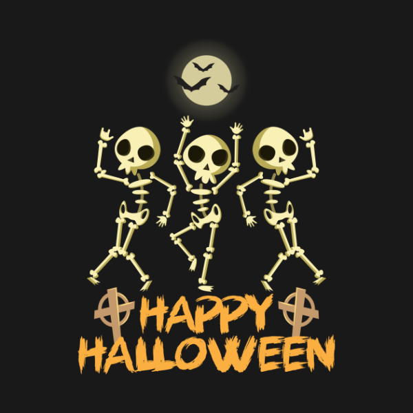 Happy Halloween Skeleton T-shirt