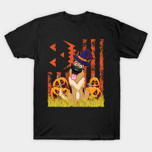 Happy Halloween US Flag King Shepherd witch pumpkins T-shirt Happy Halloween US Flag King Shepherd witch pumpkins T-shirt