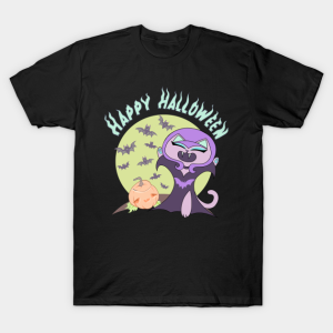 Happy Halloween Witch cat T-shirt Happy Halloween Witch cat T-shirt