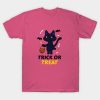 Happy Halloween cute cat trick or treat t-shirt