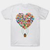 Happy Women’s Day heart hot air balloon funny 2023 T-shirt