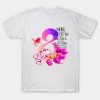 Happy Women’s Day she is clothed in strength funny 2023 T-shirt