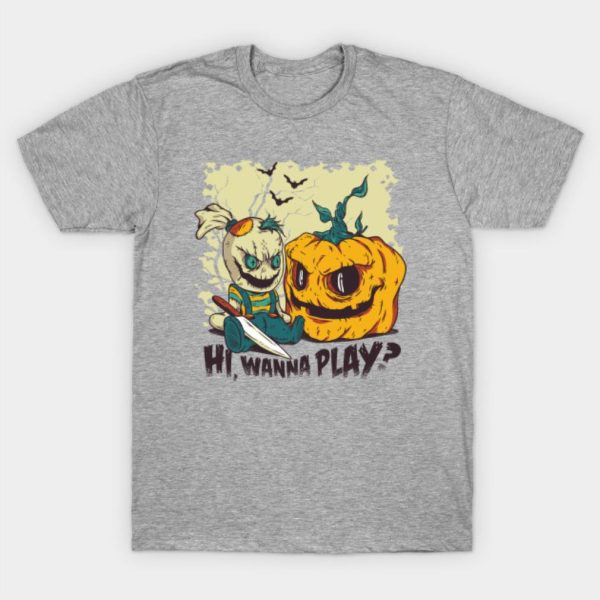 Hi Wanna Play Halloween T-shirt