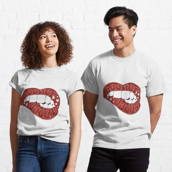 Hoosier Daddy Lip Bite Funny T-Shirt – The Best Shirts For Dads In 2023 – Cool T-shirts