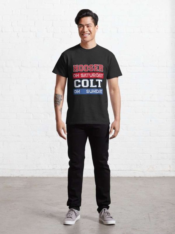 Hoosier On Saturday Colt On Sunday T-Shirt – The Best Shirts For Dads In 2023 – Cool T-shirts