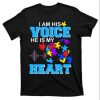 I’m His Voice He Is My Heart Autism Awareness T-Shirt – The Best Shirts For Dads In 2023 – Cool T-shirts