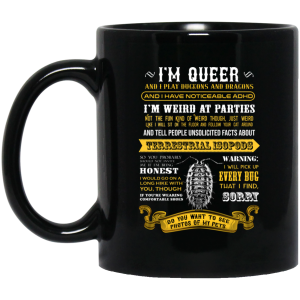 Im Queer And I Play Dungeons And Dragons Have Noticeable Adhd Mug 1