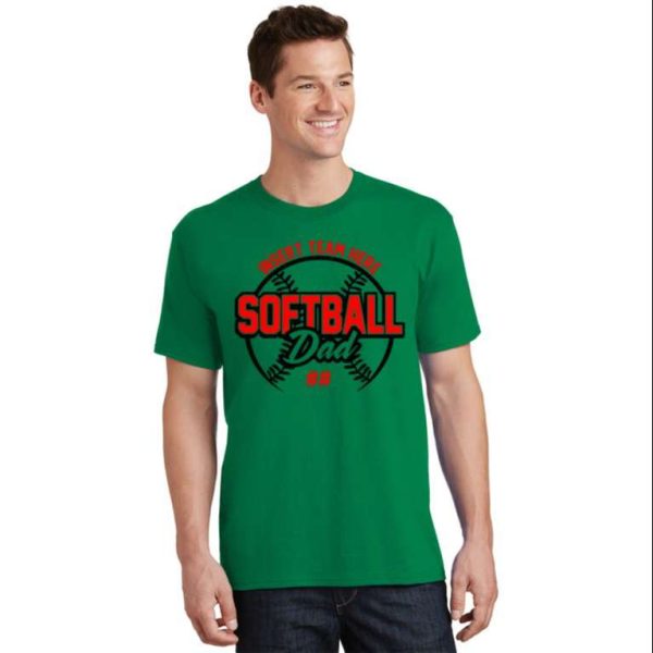 Insert Team Here Softball Dad T-Shirt – The Best Shirts For Dads In 2023 – Cool T-shirts