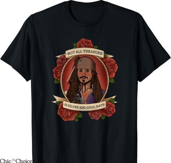 Jack Sparrow T-shirt Treasure Quote