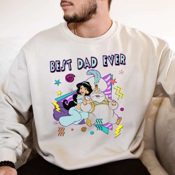 Jasmine And Sultan Best Dad Ever Disney Aladdin Dad Shirt – The Best Shirts For Dads In 2023 – Cool T-shirts