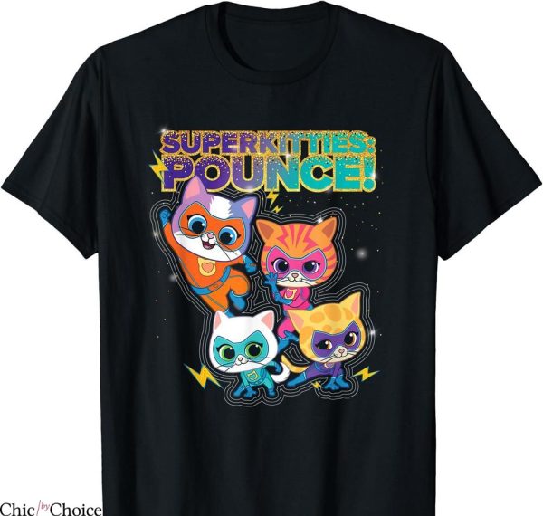 Kittie Band T-shirt SuperKitties Pounce