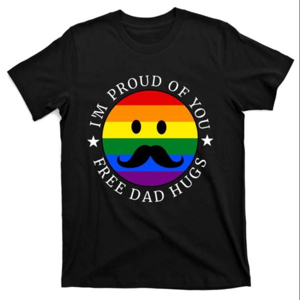 LGBT Flag Smile Face – Proud Dad T-Shirt Lgbt – The Best Shirts For Dads In 2023 – Cool T-shirts