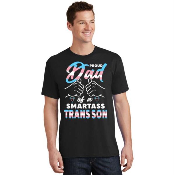 LGBT Shirt Funny Awesome Proud Trans Dad Shirt – The Best Shirts For Dads In 2023 – Cool T-shirts