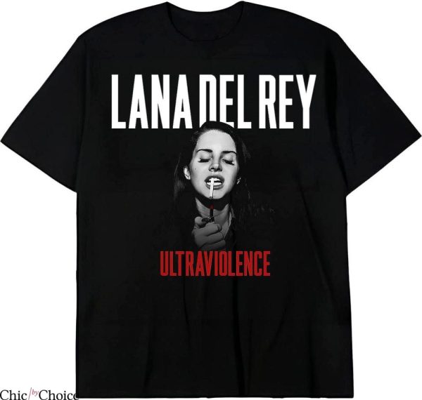 Lana Del Rey Tour T-shirt Black And White