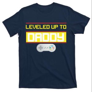 Leveled Up To Daddy Gamer Funny T-Shirt – The Best Shirts For Dads In 2023 – Cool T-shirts Leveled Up To Daddy Gamer Funny T-Shirt – The Best Shirts For Dads In 2023 – Cool T-shirts