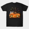 Llama Pumpkin Car Autumne Halloween T-Shirt
