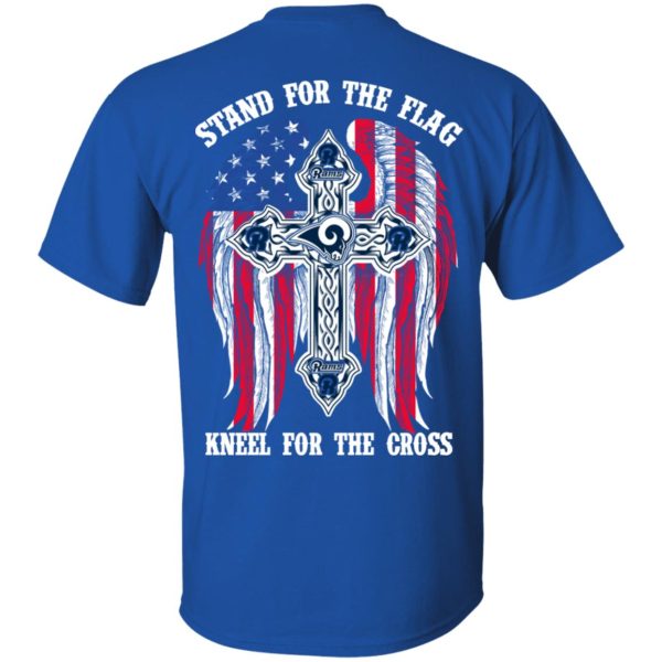 Los Angeles Rams Stand For The Flag Kneel For The Cross T-Shirts, Hoodies, Sweater