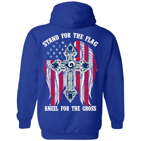 Los Angeles Rams Stand For The Flag Kneel For The Cross T-Shirts, Hoodies, Sweater