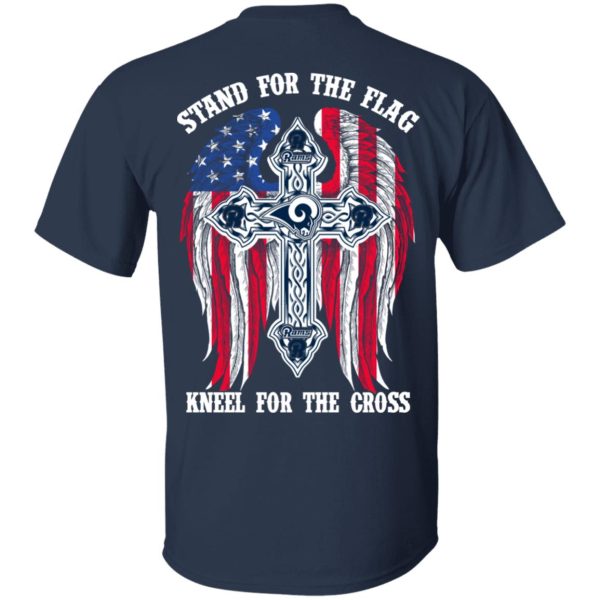 Los Angeles Rams Stand For The Flag Kneel For The Cross T-Shirts, Hoodies, Sweater