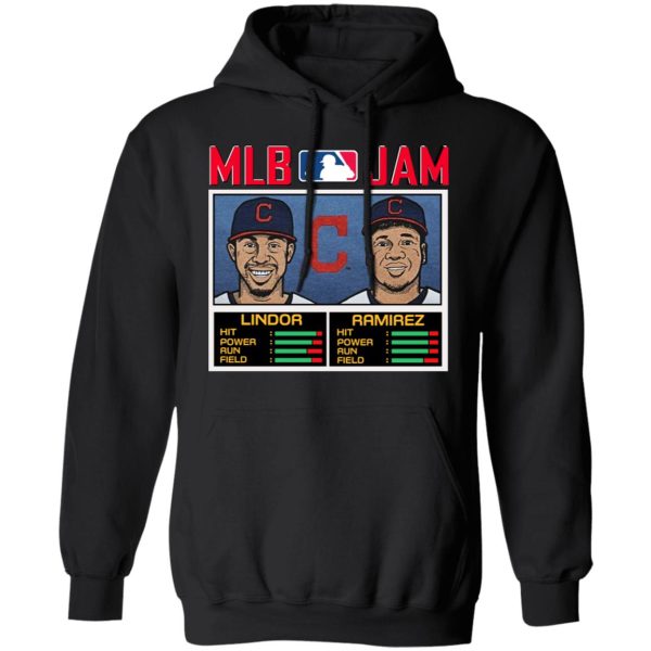 MLB Jam Indians Lindor And Ramirez T-Shirts