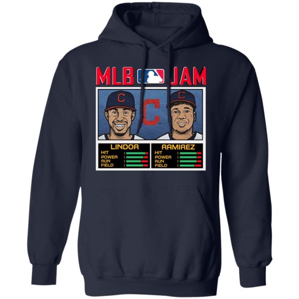 MLB Jam Indians Lindor And Ramirez T-Shirts