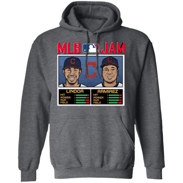 MLB Jam Indians Lindor And Ramirez T-Shirts