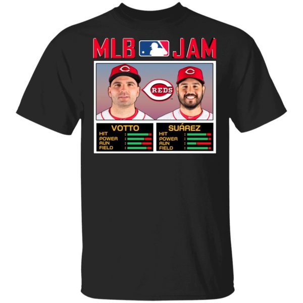 MLB Jam Reds Votto And Suarez T-Shirts