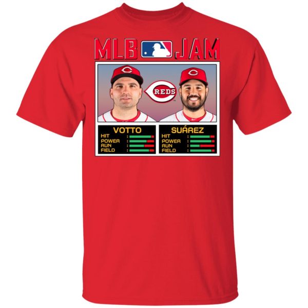 MLB Jam Reds Votto And Suarez T-Shirts