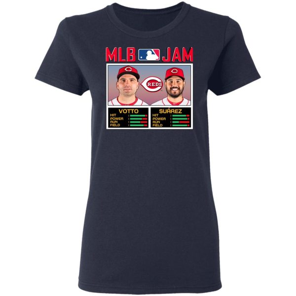 MLB Jam Reds Votto And Suarez T-Shirts