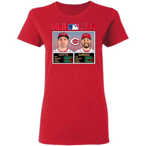 MLB Jam Reds Votto And Suarez T-Shirts