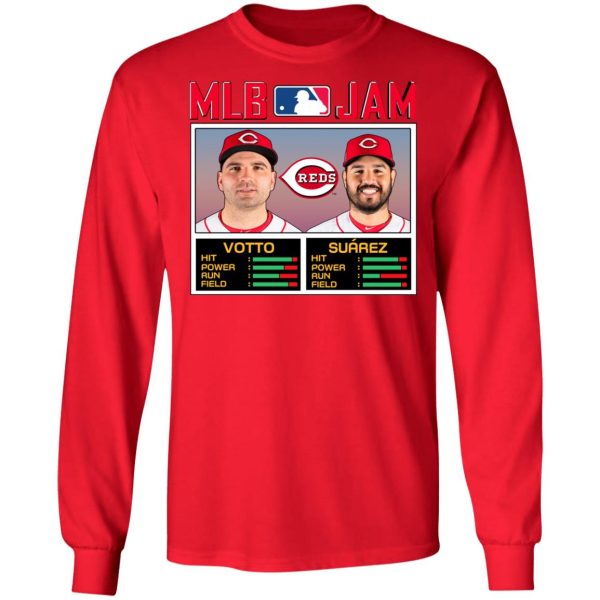 MLB Jam Reds Votto And Suarez T-Shirts