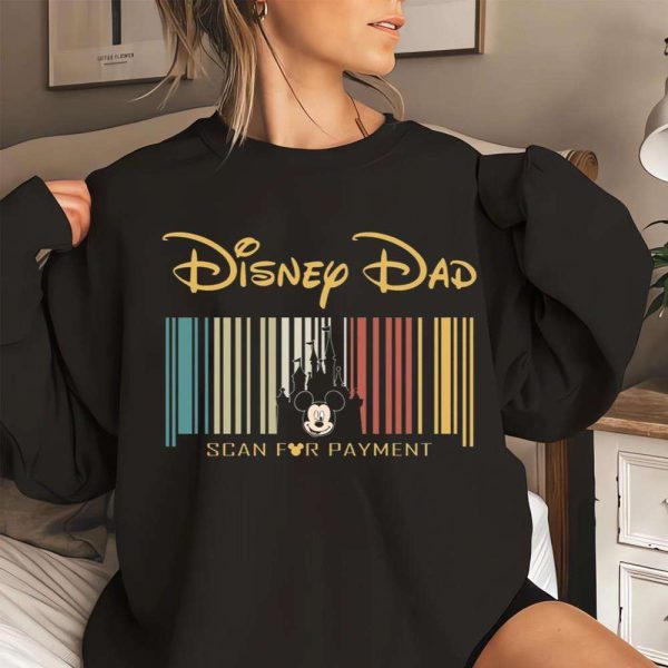 Mickey Mouse Scan For Payment – Disney Dad Shirt – The Best Shirts For Dads In 2023 – Cool T-shirts