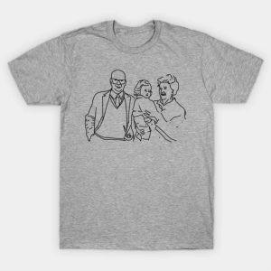 Minimal Portrait of the Artist and Grandparents T-Shirt