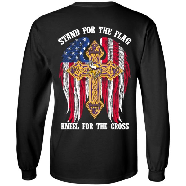 Minnesota Vikings Stand For The Flag Kneel For The Cross T-Shirts, Hoodies, Sweater