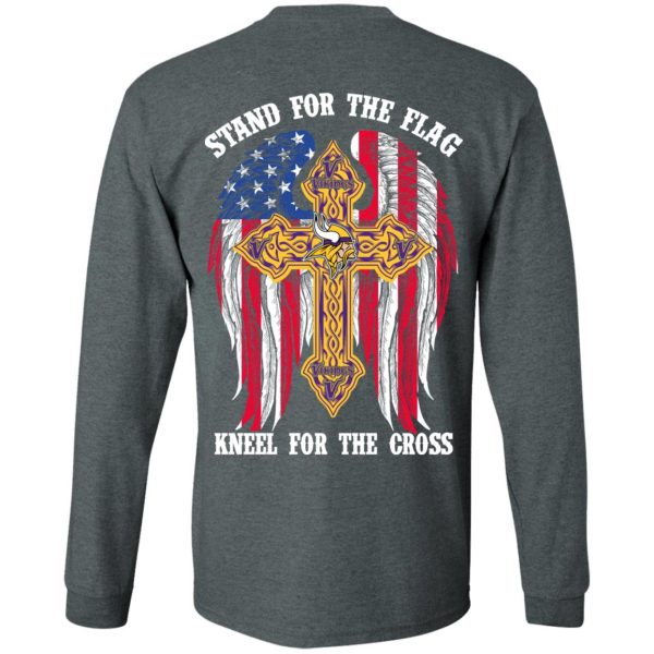 Minnesota Vikings Stand For The Flag Kneel For The Cross T-Shirts, Hoodies, Sweater