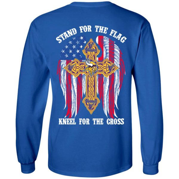 Minnesota Vikings Stand For The Flag Kneel For The Cross T-Shirts, Hoodies, Sweater