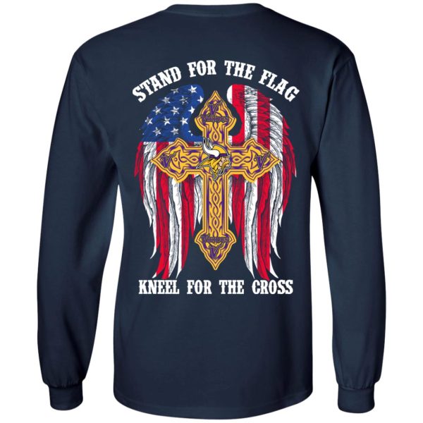 Minnesota Vikings Stand For The Flag Kneel For The Cross T-Shirts, Hoodies, Sweater