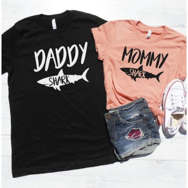 Mommy And Daddy Shark T-Shirts – The Best Shirts For Dads In 2023 – Cool T-shirts